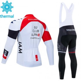 Set Langarmtrikot + Trägerhose Lange 2020 IAM Cycling Winter Thermal Fleece N001